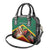 Saint Kitts and Nevis Shoulder Handbag Pelican With Poinciana Flowers - Wonder Print Shop
