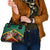 Saint Kitts and Nevis Shoulder Handbag Pelican With Poinciana Flowers - Wonder Print Shop