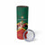 Personalized Saint Kitts and Nevis Skinny Tumbler Pelican With Poinciana Flowers - Wonder Print Shop