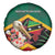 Saint Kitts and Nevis Spare Tire Cover Pelican With Poinciana Flowers - Wonder Print Shop