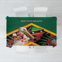 Saint Kitts and Nevis Tablecloth Pelican With Poinciana Flowers - Wonder Print Shop