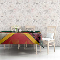 Saint Kitts and Nevis Tablecloth Pelican With Poinciana Flowers - Wonder Print Shop