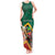 Personalized Saint Kitts and Nevis Tank Maxi Dress Pelican With Poinciana Flowers - Wonder Print Shop
