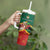 Personalized Saint Kitts and Nevis Tumbler With Handle Pelican With Poinciana Flowers - Wonder Print Shop