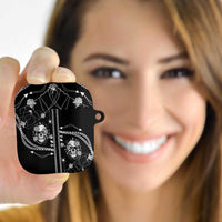 Western Gothic Yoke AirPods Case Skull Rose With Spider - Wonder Print Shop