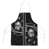 Western Gothic Yoke Apron Skull Rose With Spider - Wonder Print Shop