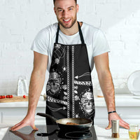 Western Gothic Yoke Apron Skull Rose With Spider - Wonder Print Shop