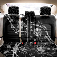 Western Gothic Yoke Back Car Seat Cover Skull Rose With Spider - Wonder Print Shop
