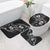 Western Gothic Yoke Bathroom Set Skull Rose With Spider - Wonder Print Shop