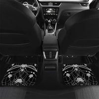 Western Gothic Yoke Car Mats Skull Rose With Spider - Wonder Print Shop