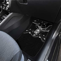 Western Gothic Yoke Car Mats Skull Rose With Spider - Wonder Print Shop