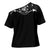 Western Gothic Yoke Cross Shoulder Shirt Skull Rose With Spider - Wonder Print Shop