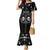 Western Gothic Yoke Family Matching Mermaid Dress and Hawaiian Shirt Skull Rose With Spider - Wonder Print Shop