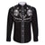 Western Gothic Yoke Family Matching Puletasi and Hawaiian Shirt Skull Rose With Spider - Wonder Print Shop