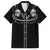 Western Gothic Yoke Family Matching Short Sleeve Bodycon Dress and Hawaiian Shirt Skull Rose With Spider - Wonder Print Shop