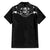 Western Gothic Yoke Family Matching Short Sleeve Bodycon Dress and Hawaiian Shirt Skull Rose With Spider - Wonder Print Shop