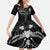 Western Gothic Yoke Family Matching Summer Maxi Dress and Hawaiian Shirt Skull Rose With Spider - Wonder Print Shop