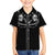 Western Gothic Yoke Family Matching Summer Maxi Dress and Hawaiian Shirt Skull Rose With Spider - Wonder Print Shop
