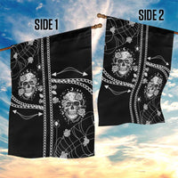 Western Gothic Yoke Garden Flag Skull Rose With Spider - Wonder Print Shop