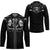 Western Gothic Yoke Hockey Jersey Skull Rose With Spider - Wonder Print Shop