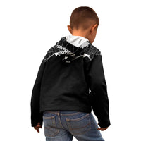 Western Gothic Yoke Kid Hoodie Skull Rose With Spider - Wonder Print Shop