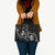 Western Gothic Yoke Leather Bag Skull Rose With Spider - Wonder Print Shop