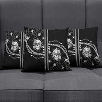 Western Gothic Yoke Pillow Cover Skull Rose With Spider - Wonder Print Shop