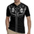 Western Gothic Yoke Rugby Jersey Skull Rose With Spider - Wonder Print Shop