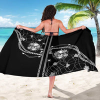 Western Gothic Yoke Sarong Skull Rose With Spider - Wonder Print Shop