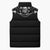Western Gothic Yoke Sleeveless Puffer Jacket Skull Rose With Spider - Wonder Print Shop