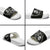 Western Gothic Yoke Slide Sandals Skull Rose With Spider - Wonder Print Shop