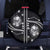 Western Gothic Yoke Spare Tire Cover Skull Rose With Spider - Wonder Print Shop