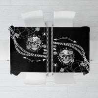 Western Gothic Yoke Tablecloth Skull Rose With Spider - Wonder Print Shop