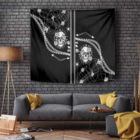 Western Gothic Yoke Tapestry Skull Rose With Spider - Wonder Print Shop