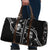 Western Gothic Yoke Travel Bag Skull Rose With Spider - Wonder Print Shop