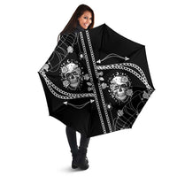 Western Gothic Yoke Umbrella Skull Rose With Spider - Wonder Print Shop