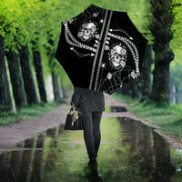 Western Gothic Yoke Umbrella Skull Rose With Spider - Wonder Print Shop