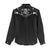 Western Gothic Yoke Women Casual Shirt Skull Rose With Spider - Wonder Print Shop