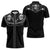 Western Gothic Yoke Zipper Polo Shirt Skull Rose With Spider - Wonder Print Shop