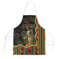 Bolivia Apron The Llama With Kantuta Over Andean Patterns - Wonder Print Shop