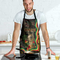 Bolivia Apron The Llama With Kantuta Over Andean Patterns - Wonder Print Shop