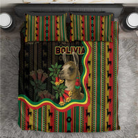 Bolivia Bedding Set The Llama With Kantuta Over Andean Patterns - Wonder Print Shop