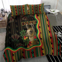 Bolivia Bedding Set The Llama With Kantuta Over Andean Patterns - Wonder Print Shop