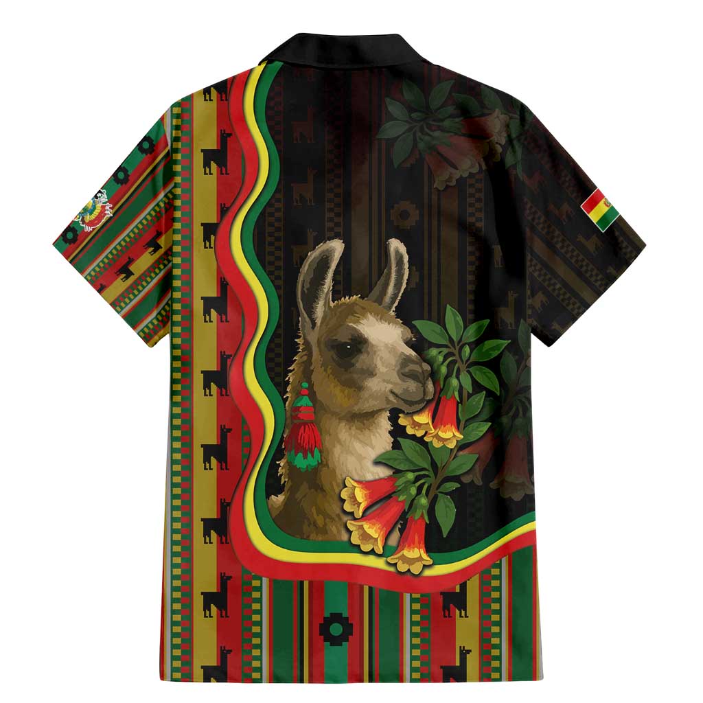 Bolivia Family Matching Mermaid Dress and Hawaiian Shirt The Llama With Kantuta Over Andean Patterns - Wonder Print Shop