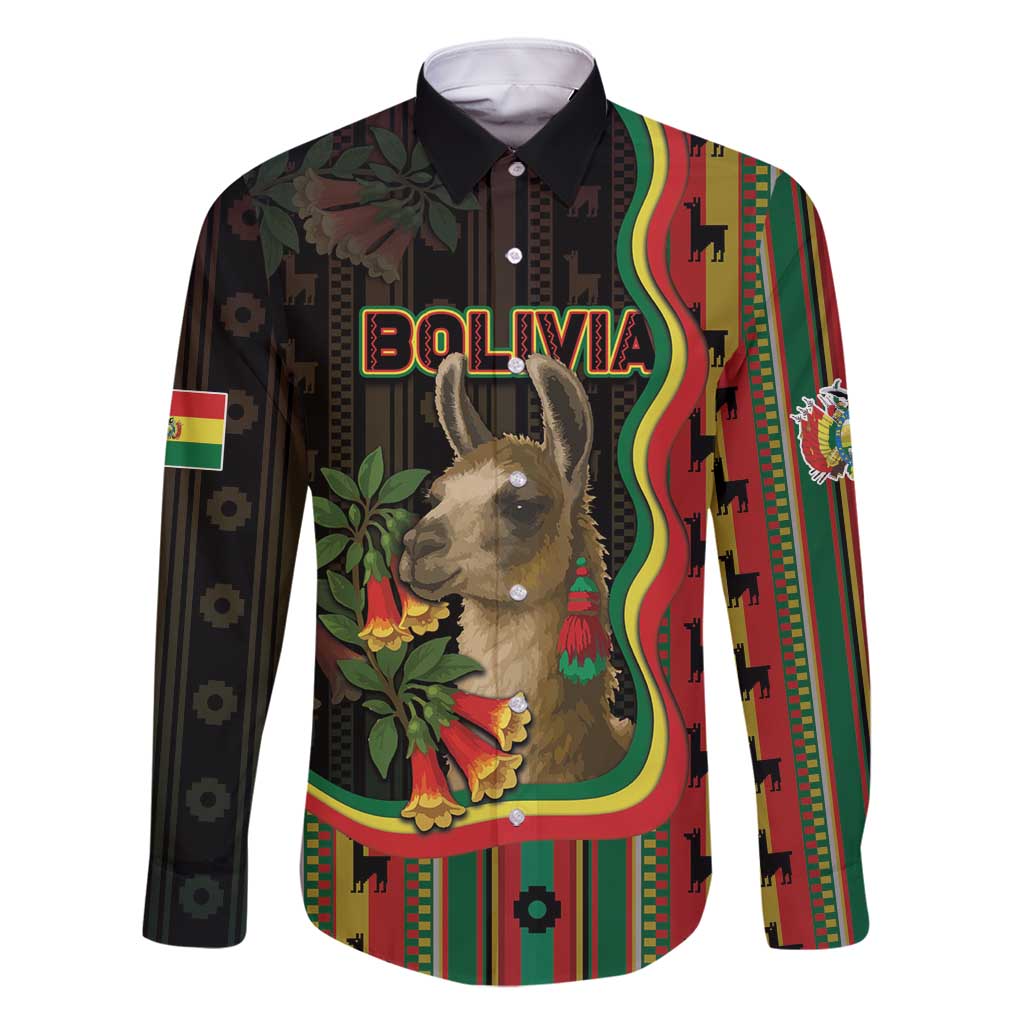 Bolivia Family Matching Mermaid Dress and Hawaiian Shirt The Llama With Kantuta Over Andean Patterns - Wonder Print Shop