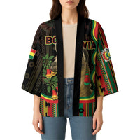 Bolivia Kimono The Llama With Kantuta Over Andean Patterns - Wonder Print Shop