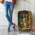 Bolivia Luggage Cover The Llama With Kantuta Over Andean Patterns - Wonder Print Shop