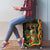 Bolivia Luggage Cover The Llama With Kantuta Over Andean Patterns - Wonder Print Shop