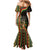 Bolivia Mermaid Dress The Llama With Kantuta Over Andean Patterns - Wonder Print Shop
