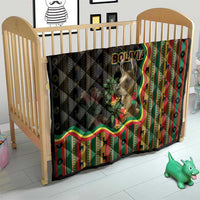 Bolivia Quilt The Llama With Kantuta Over Andean Patterns - Wonder Print Shop